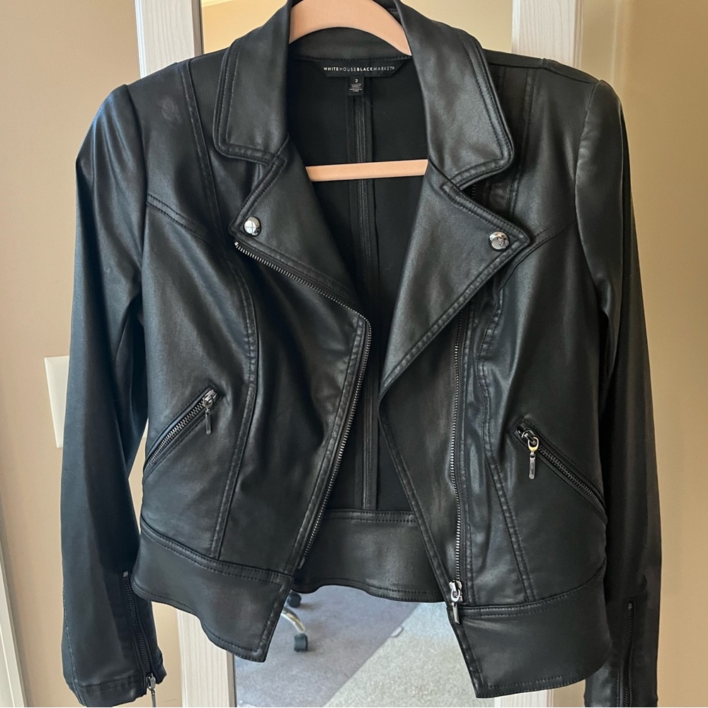 White House Black Market Coated Jacket